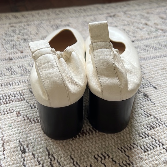 Everlane Day Heels, leather, white, size 10 - Picture 11 of 12